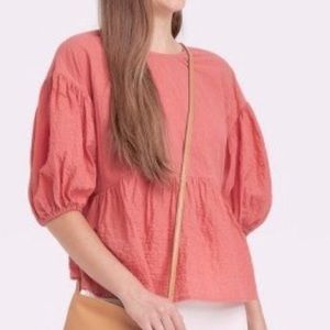 A New Day Puff 3/4 Sleeve Blouse